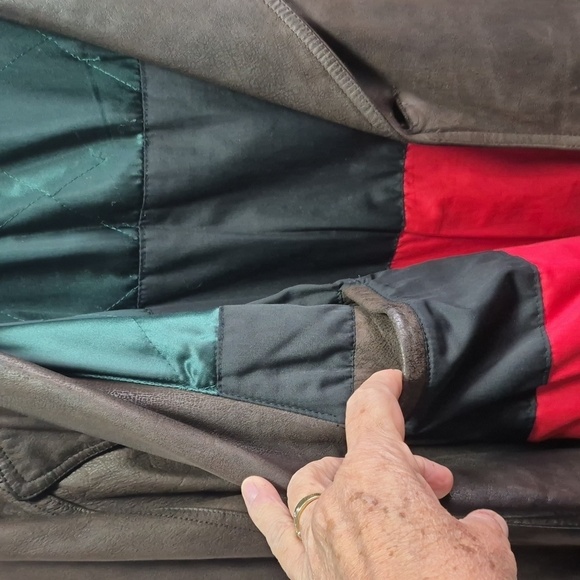 Pelle Cuir Men's Brown Full Length Leather Trench Coat Sz M GORGEOUS!! - Picture 14 of 17